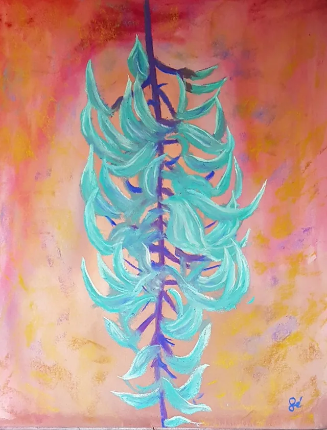 Jade Tableau aux pastels secs