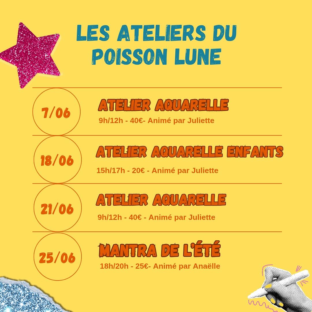 Les Ateliers du Poisson Lune - Juin