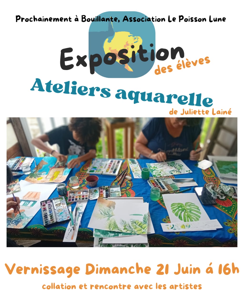 Exposition des élèves des ateliers aquarelle de Juliette Lainé