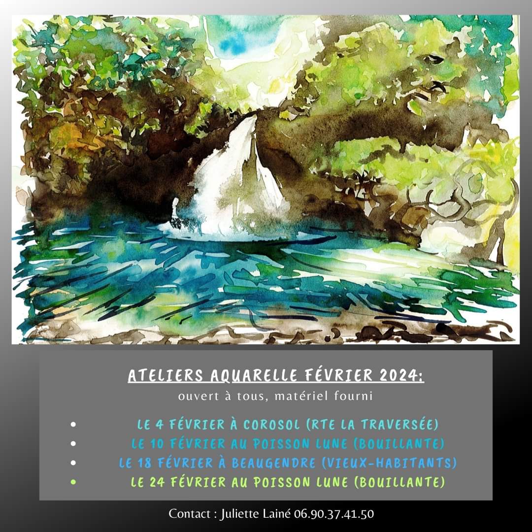 Atelier aquarelle par Juliette Lainé